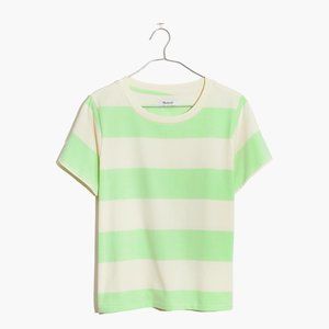 Madewell Supima Striped Short Sleeve Tee L